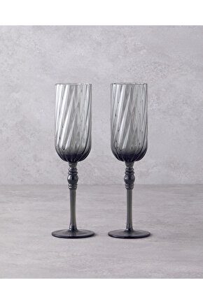 Meghan Cam 2li Kadeh 275 ml Antrasit