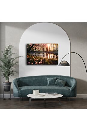 Summer Blooms Baskılı Pamuklu Tek Kişilik Pike 150x220 cm Mavi (29.03.2025)