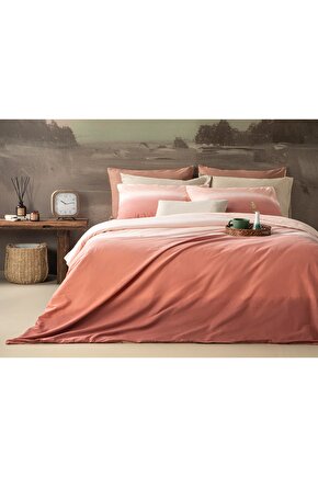Serenity Pamuklu King Size Nevresim Seti 240x220 Cm Tarçın