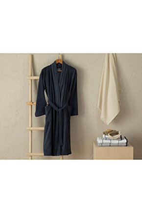 Soft Pamuklu Bornoz Antrasit