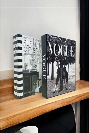 Dekoratif Kitap Görünümlü Kutu 2li Set Decorative Book Looking Box