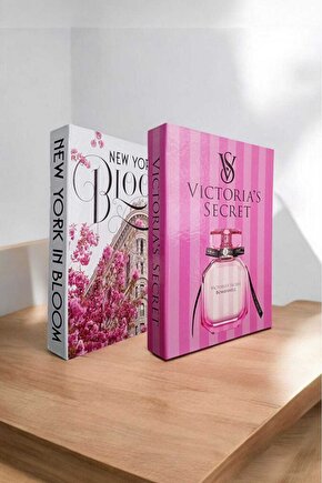 Dekoratif Kitap Görünümlü Kutu 2li Set Decorative Book Looking Box