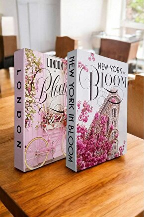 Dekoratif Kitap Görünümlü Kutu 2li Set Decorative Book Looking Box