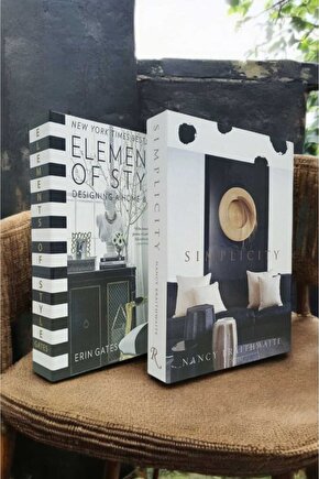 Dekoratif Kitap Görünümlü Kutu 2li Set Decorative Book Looking Box