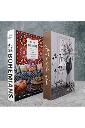 Dekoratif Kitap Görünümlü Kutu 2li Set Decorative Book Looking Box