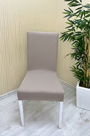 Mikro Kumaş Sandalye Kılıfı (4 ADET)VİZON