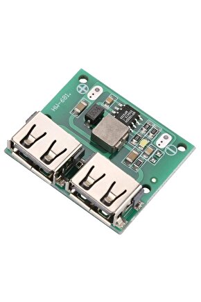 Çift USB Voltaj Düşürücü Modül - DC-DC 5V Çevirici Regülatör (HW-681 Pro)