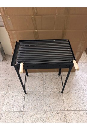40x60 Saç Izgaralı 75 Cm Geçmeli Ayaklı Demir Özel Imalat Mangal