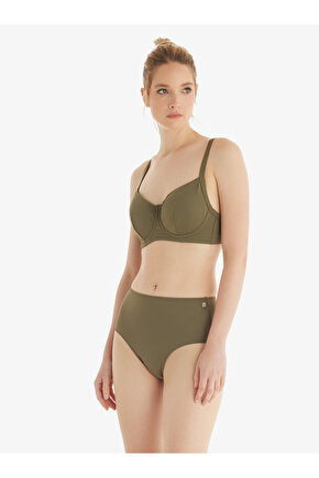 Kadın Yüksek Bel Bikini Altı 10730 - Yeşil