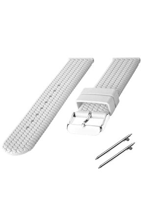 22 mm silikon Baskılı Desenli Saat Kordonu Kayışı