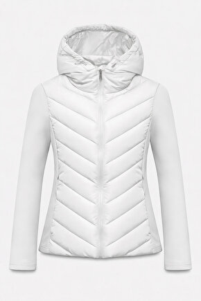 Kadın Kapüşonlu Şişme Mont Range Rover Mom Ceket