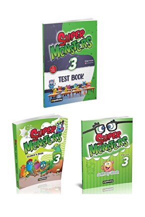 Super Monsters Grade 3 Students Book & Activity Book & Test Book