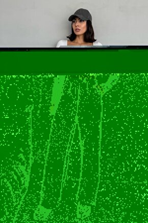 Kadın Yüksek Bel Cırt Kapamalı Likralı Antasit Palazzo Pantolon - Günlük Rahat Kalıp