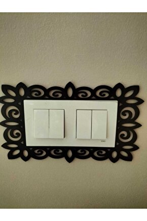 Desenli Ikili Prizlik Duvar Süsü 3mm Mdf 2
