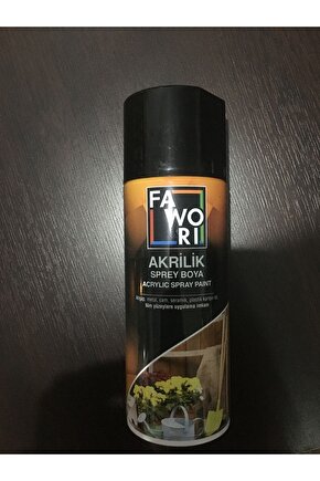 Favori Akrilik Sprey Boya Parlak Siyah