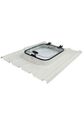 Trapez Sac Camlı Amortisörlü Çatı Çıkış Kapağı