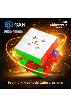 Profesyonel GAN Monster Go Manyetik 3x3 Küp - GAN 3x3 Zeka Küpü - Gan 3x3 Manyetik Küp
