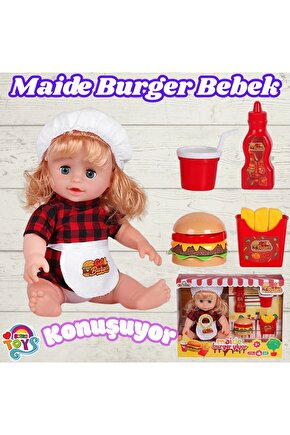 Maide Burger Yiyor - Türkçe Konuşan Maide Et Bebek - Konuşan Bebek - Maide Bebek - Maide Burger Bebe