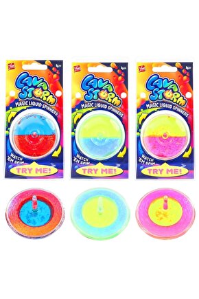 Lava Storm Magic Liquid Spinners - Lav Fırtınası Sihirli Sıvı Döndürücüler - Fırfır Topaç - Yeni Nes