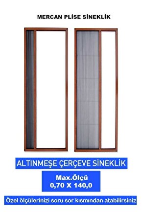 Veli Yapı Market- Plise Sineklik En-90 Boy-210 Akordiyon Sürgülü Kapı Sineklik Özel Ölçülü Imalat