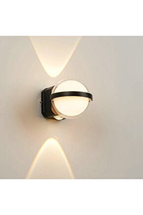 Elektrikle Çalışır, Modern Tasarım Bahçe, Balkon, Teras Armatürü, 12 Watt Led Aplik, Çok Şık Armatür