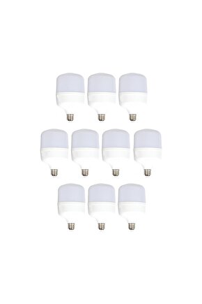 10 Adet 20 Watt, Yüksek Işık, Kaliteli, 1800 Lümen Beyaz Işık Torch Ampul, E27 Duy Kaliteli Ampul
