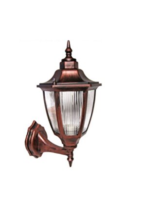 Altıgen bakır konsollu bahçe feneri, şık ve doğal aydınlatma armatürü