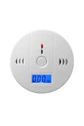 Lcd Ekran Duman Dedektör Alarm Cihazı Karbonmonoksit Dedektörü Kablosuz Pilli Duman Dedektörü