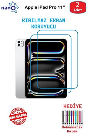 Apple iPad Pro 11 İçin Nano Ekran Koruyucu 9h Esnek 2 ADET