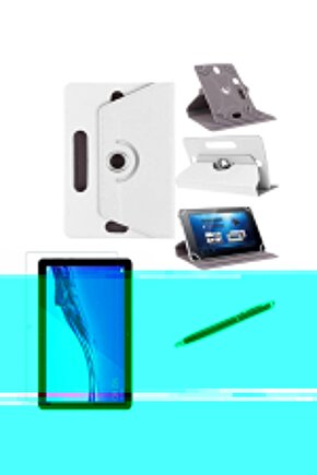Samsung Tab A6 T280Q 7 Standlı Tablet Kılıfı+Nano Kırılmaz Ekran Koruyucu+Dokunmatik Kalem