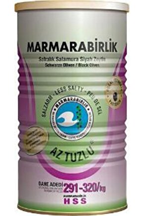 Marmara Bırlık Zeytın Sıyah 800gr Aztuzlu Hususı S 291320