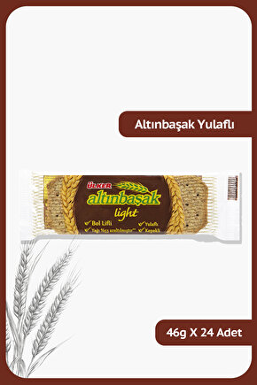 ALTINBAŞAK Light Yulaflı, Bol Lifli, Kepekli Kraker - 46 gram - 24 Adet