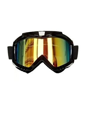 Motosiklet Cross Gözlüğü Lüx Model Süngerli Bant Lastikli Açık Kask Ve Kross Gözlük