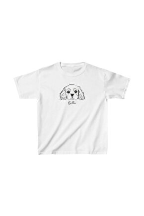 Unisex Çocuk Baskılı T-Shirt - Beyaz