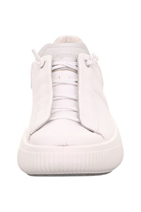 Oversize Bisiklet Yaka Üç İplik Baskılı SweatShirt - Beyaz