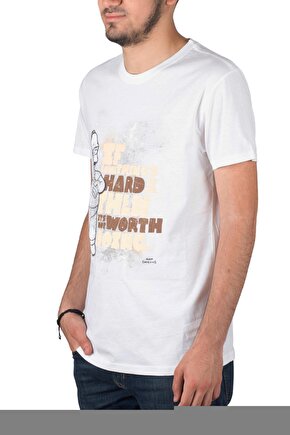 Leopar Desenli Fiyonklu Tişört - Rahat Polyester, Makinede Yıkanabilir, Bisiklet Yaka, Kadınlar için