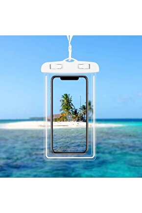 SU GEÇİRMEZ TELEFON KILIFI HAVUZ DENİZ YAĞMUR DA KULLANIM BOYUN ASKI İPLİ WATERPROOF PHONE CASE