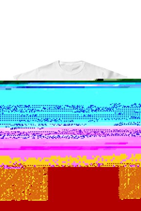 Unisex Çocuk Baskılı T-Shirt - Beyaz