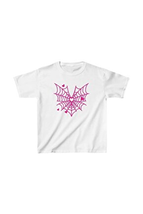 Unisex Çocuk Baskılı T-Shirt - Beyaz