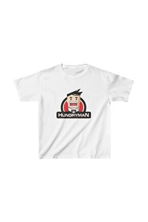 Unisex Çocuk Baskılı T-Shirt - Beyaz