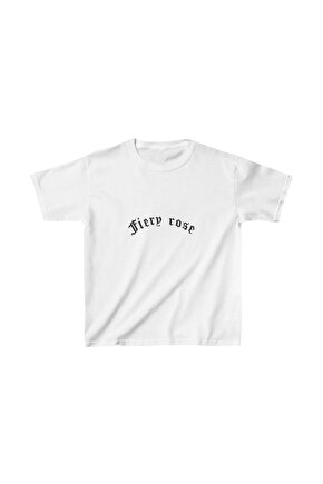 Çocuk Unisex Baskılı T-Shirt - Beyaz