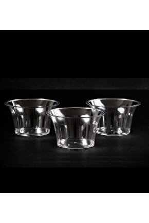 Plastik Kristal Tatlı Kabı 180cc Cappello 30 Adet (1 Paket)