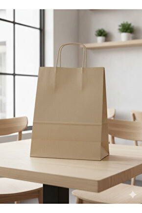 31X12x41 KRAFT KARTON ÇANTA (25’Lİ)