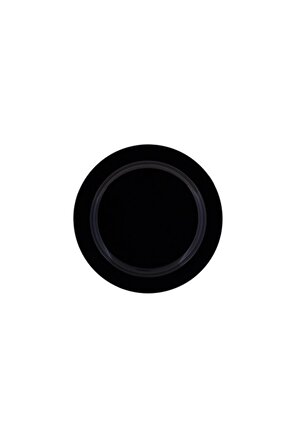 PL.R19 Plastik Tabak 19 cm PS Siyah (10 adet)