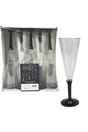 Kadeh Şampanya Kullan At 10 Lu Siyah