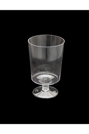 Plastik Mini Şeffaf Parlak Sert Kadeh 10 Adet