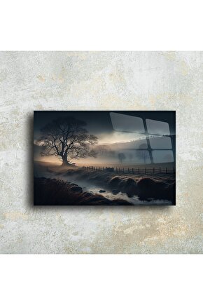 Cam Tablo Doğa Manzarası