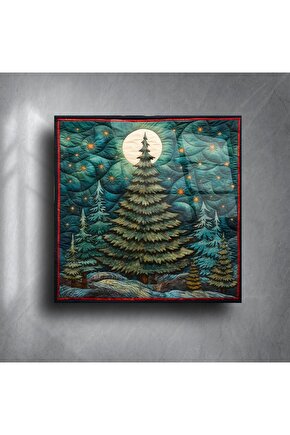 Sıcak Çam Ağacı Ay Işığı Sanatı