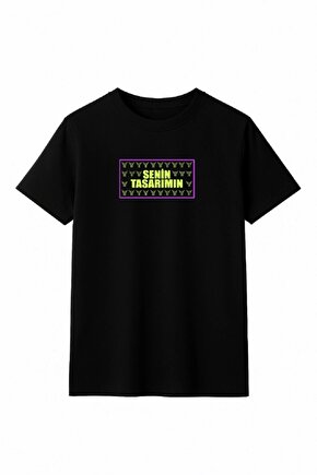 Çocuk Ön Sizin Tasarımınız Basic Tshirt - Siyah