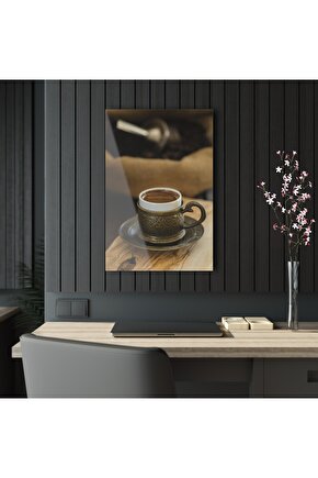 Türk Kahvesi Cam Tablo Duvar Dekoru